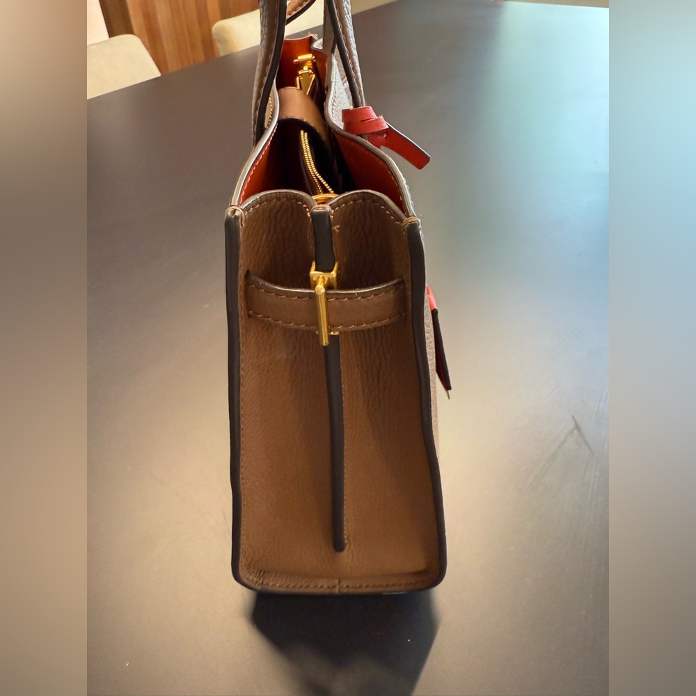 TORY BURCH Small Walker Satchel - Moose - Picture 9 of 16